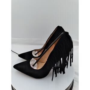 PLAZA-S BLACK SUEDE PUMP by Shiekh, 5" heel size 7